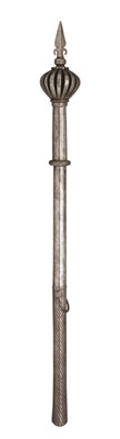 Lot 177 - A FINE EAST EUROPEAN MACE FORMED ENTIRELY OF STEEL