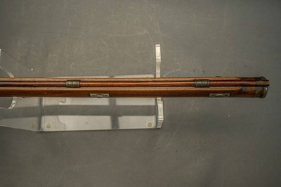 Lot 33 - A 120 BORE BAVARIAN BREECH-LOADING BUTT-RESERVOIR AIR GUN BY F. FACKLER IN AICHACH, MID-19TH CENTURY
