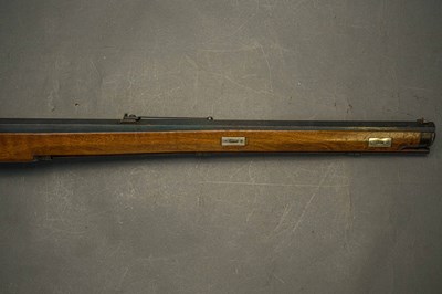 Lot 33 - A 120 BORE BAVARIAN BREECH-LOADING BUTT-RESERVOIR AIR GUN BY F. FACKLER IN AICHACH, MID-19TH CENTURY