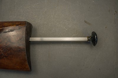 Lot 33 - A 120 BORE BAVARIAN BREECH-LOADING BUTT-RESERVOIR AIR GUN BY F. FACKLER IN AICHACH, MID-19TH CENTURY