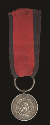 Lot 228 - **THE WATERLOO MEDAL OF LIEUTENANT-COLONEL F.S. MILLER