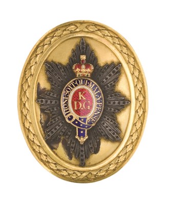 Lot 257 - AN EXTREMELY FINE AND EXCEPTIONALLY RARE OFFICER'S SHOULDER-BELT PLATE