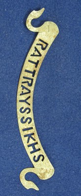 Lot 265 - A RARE REGIMENTAL LABEL FOR  THE RATTRAY SIKHS