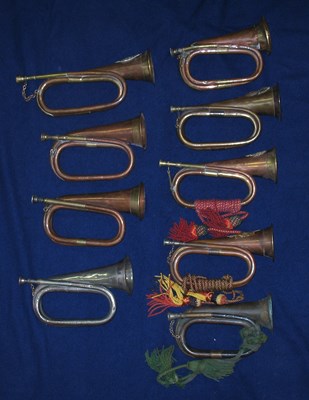 Lot 270 - NINE BUGLES