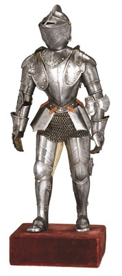 Lot 296 - A MINIATURE FULL ARMOUR IN LATE 15TH/16TH CENTURY STYLE