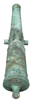 Lot 322 - A FINE AND RARE DUTCH 24 PDR. BRONZE CANNON BY CONRAD ANTHONISZ WILKES
