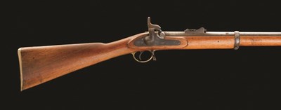 Lot 329 - A .577 CALIBRE PERCUSSION ENFIELD THREE BAND MILITARY RIFLE