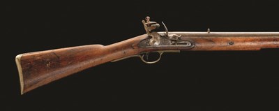 Lot 334 - A .650 CALIBRE FLINTLOCK CAVALRY CARBINE