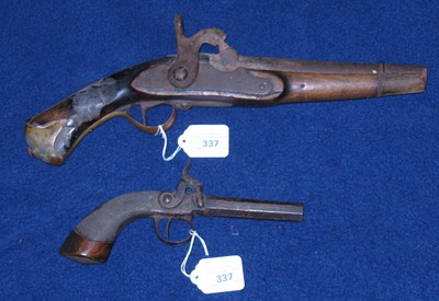 Lot 337 - A .700 CALIBRE SCANDINAVIAN PERCUSSION CAVALRY PISTOL