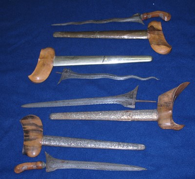 Lot 388 - FOUR MALAYSIAN KRIS