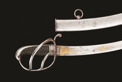 Lot 400 - A BAVARIAN MODEL 1826 LIGHT CAVALRY OFFICER'S SWORD