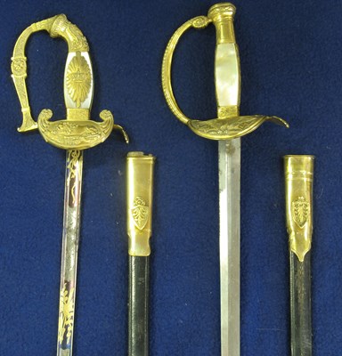 Lot 405 - TWO CONTINENTAL OFFICER'S EPÃ‰ES