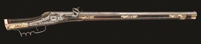 Lot 439 - A RARE 18 BORE SAXON WHEEL-LOCK CARBINE