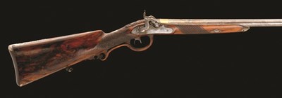 Lot 467 - A 22 BORE D.B. BAVARIAN SPORTING GUN BY RIEGER IN MÃœNCHEN
