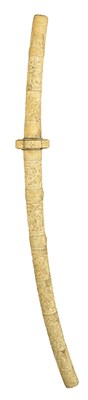 Lot 3 - â€¡ËœA LARGE MEIJI PERIOD IVORY TACHI