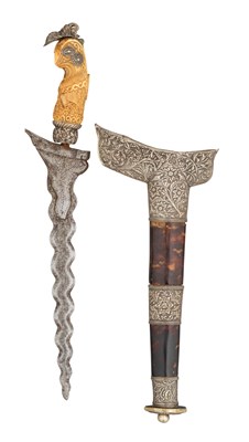 Lot 12 - â€¡ËœAN INDONESIAN DAGGER (KRIS), 19TH CENTURY