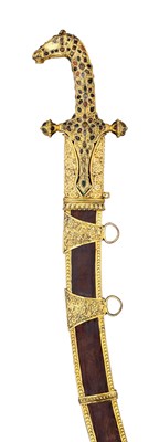 Lot 18 - â€¡AN INDIAN SWORD (SHAMSHIR), LATE 19TH CENTURY