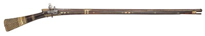 Lot 37 - â€¡ËœA 28 BORE OTTOMAN MIQUELET-LOCK RIFLE (SHISHANA)