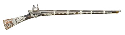 Lot 38 - â€¡A 32 BORE OTTOMAN MIQUELET-LOCK RIFLE (SHISHANA)