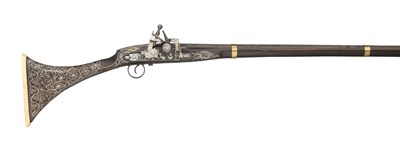 Lot 45 - â€¡ËœA 25 BORE NORTH AFRICAN SNAPHAUNCE MUSKET (MUKHALA)