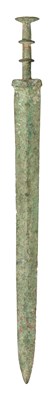 Lot 81 - A CHINESE BRONZE SWORD (JIAN)