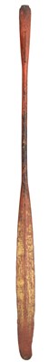 Lot 90 - A SOUTH EAST ASIAN CEREMONIAL PADDLE