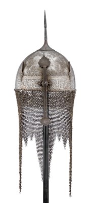 Lot 156 - AN INDO-PERSIAN HELMET (KULAH KHUD)