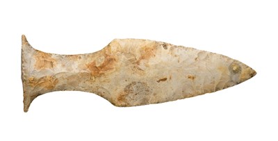 Lot 170 - A NEOLITHIC PERIOD FISHTAIL DAGGER