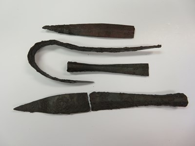 Lot 197 - TWO VIKING SPEARHEADS