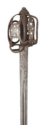 Lot 229 - A SCOTTISH BASKET-HILTED BACKSWORD