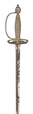 Lot 232 - A SILVER-HILTED SMALL-SWORD