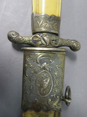 Lot 243 - ËœA FRENCH SILVER-MOUNTED HUNTING SWORD