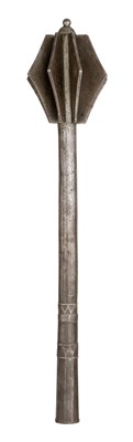 Lot 253 - A MACE FORMED ENTIRELY OF STEEL