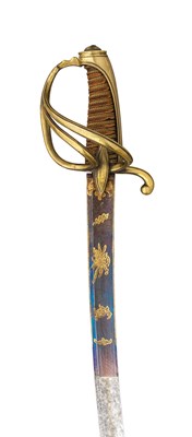 Lot 263 - A FRENCH AN.XI LIGHT CAVALRY OFFICER'S SWORD