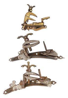 Lot 332 - TWO NORTH AFRICAN DETACHED MIQUELET-LOCK MECHANISMS