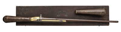 Lot 357 - â€¡A RARE CASED 48-BORE GIRANDONI SYSTEM REPEATING AIR RIFLE FINISHED BY MORTIMER