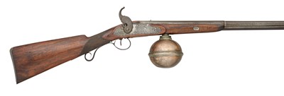 Lot 358 - â€¡AN 80 BORE GLOBE RESERVOIR AIRGUN BY T.MORTIMER & CO.