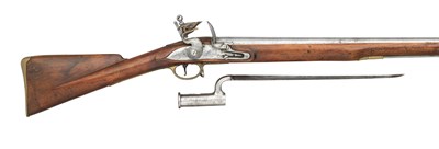 Lot 362 - â€¡A .750 CALIBRE FLINTLOCK EAST INDIA COMPANY MUSKET BY MORTIMER