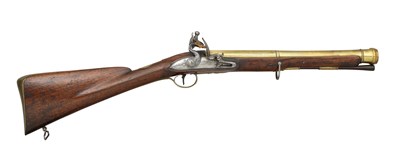 Lot 366 - â€¡A FLINTLOCK BLUNDERBUSS BY H.W.MORTIMER