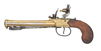 Lot 369 - â€¡A FLINTLOCK BLUNDERBUSS PISTOL BY THOMAS MORTIMER & SON