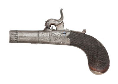 Lot 389 - â€¡AN 80 BORE PERCUSSION PISTOL BY T.J.MORTIMER