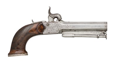 Lot 391 - â€¡A 40 BORE PERCUSSION BELT PISTOL BY MORTIMER