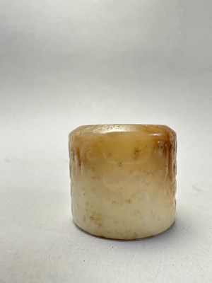 Lot 79 - FOUR CHINESE CARVED JADE ARCHERS RINGS, QING DYNASTY, 18TH/19TH CENTURY