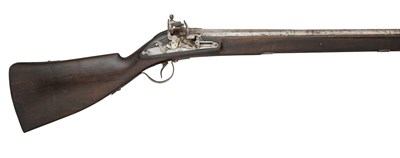 Lot 440 - A RARE 10 BORE ENGLISH DOG-LOCK MUSKET