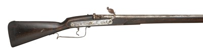 Lot 441 - A 12 BORE ENGLISH MATCHLOCK MUSKET