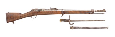 Lot 457 - â€¡A FRENCH MINIATURE MODEL 1874 GRAS BOLT-ACTION SERVICE RIFLE AND BAYONET