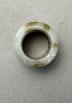 Lot 76 - A GROUP OF SEVEN CHINESE JADE ARCHERS RINGS, QING DYNASTY, 19TH CENTURY