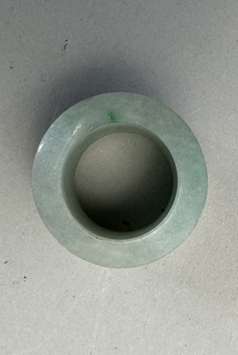 Lot 76 - A GROUP OF SEVEN CHINESE JADE ARCHERS RINGS, QING DYNASTY, 19TH CENTURY