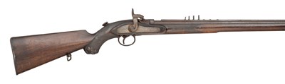 Lot 484 - A 52 BORE WESTLEY RICHARDS PATENT MONKEY TAIL BREECH-LOADING RIFLED CARBINE SIGNED WILLIAMSON