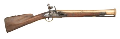 Lot 491 - A CONTINENTAL FLINTLOCK BLUNDERBUSS